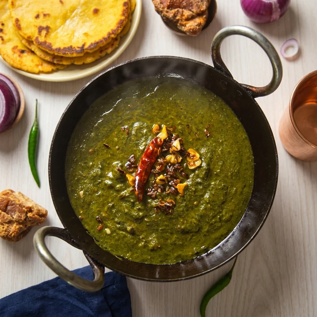 Sarso Da Saag with Makki Roti - Classic Punjabi dish at Food Mahal Regina