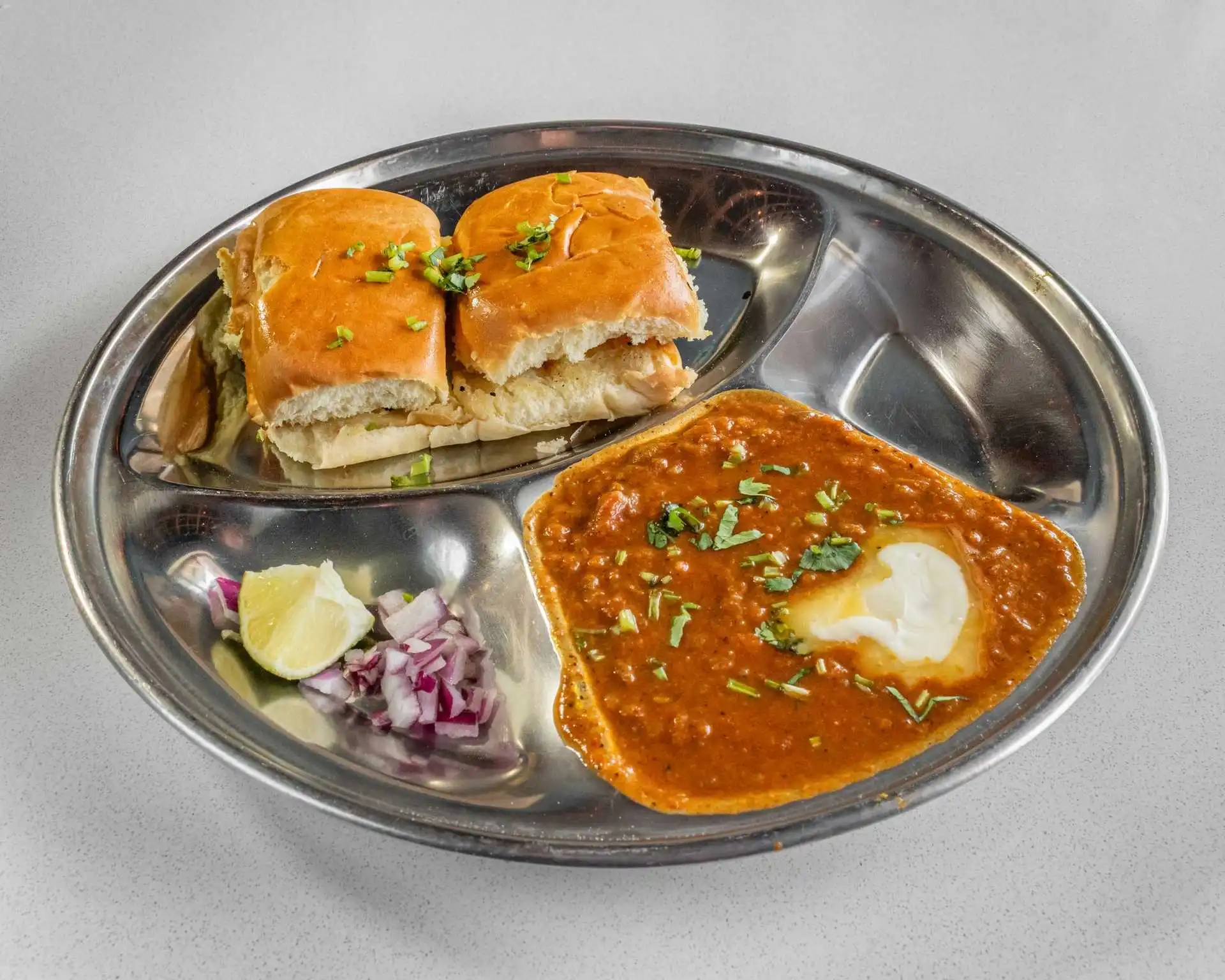 Pav Bhaji at Food Mahal Tiffin & Buffet in Regina, SK